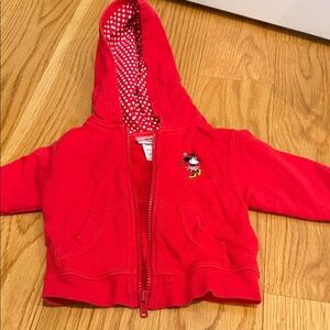 Kids Red Hoodie with Character Design
